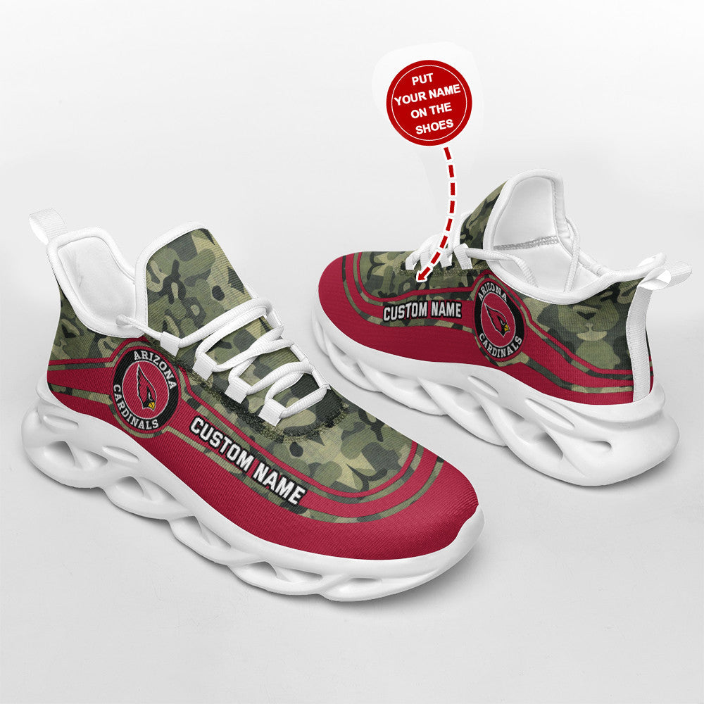 Ideafootwear Arizona Cardinals NFL Max Soul Shoes Sneakers For Men And Women