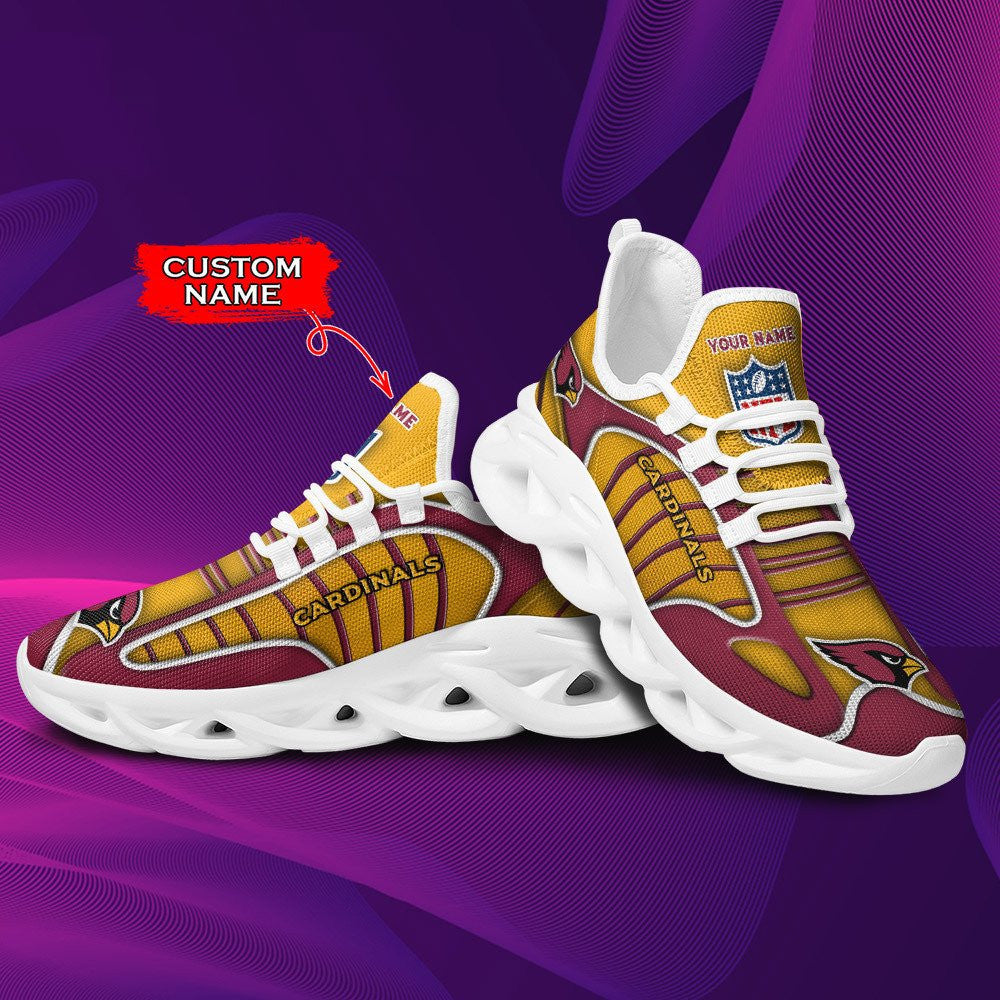 Ideafootwear Arizona Cardinals NFL Max Soul Shoes Sneakers For Men And Women