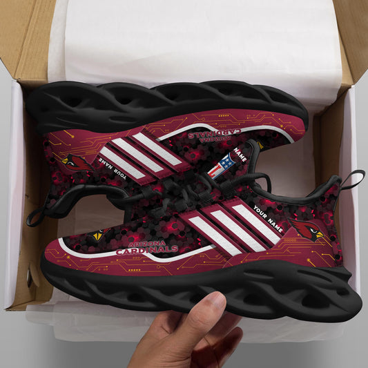 Ideafootwear Arizona Cardinals NFL Max Soul Shoes Sneakers For Men And Women