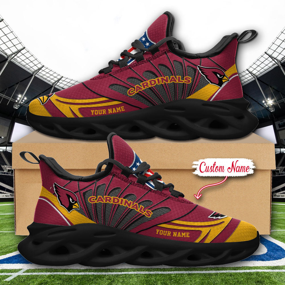 Ideafootwear Arizona Cardinals NFL Max Soul Shoes Sneakers For Men And Women
