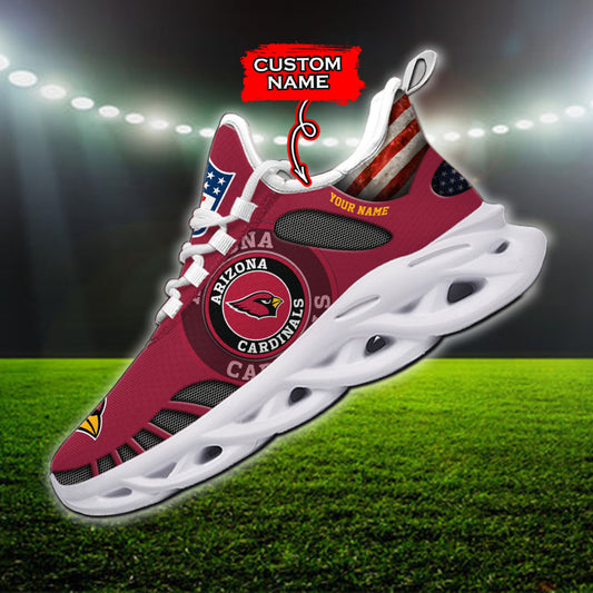 Ideafootwear Arizona Cardinals NFL Max Soul Shoes Sneakers For Men And Women
