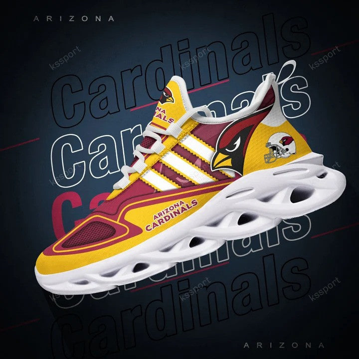 Ideafootwear Arizona Cardinals NFL Max Soul Shoes Sneakers For Men And Women