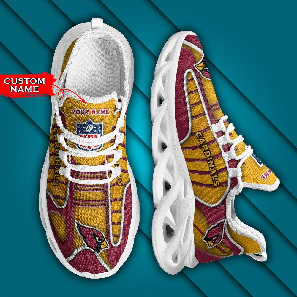 Ideafootwear Arizona Cardinals NFL Max Soul Shoes Sneakers For Men And Women