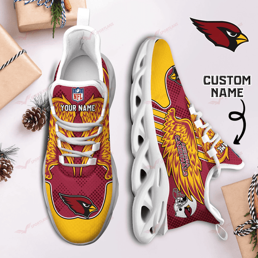 Ideafootwear Arizona Cardinals NFL Max Soul Shoes Sneakers For Men And Women