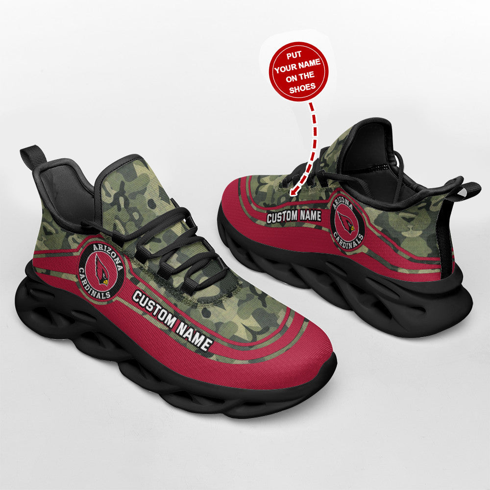 Ideafootwear Arizona Cardinals NFL Max Soul Shoes Sneakers For Men And Women