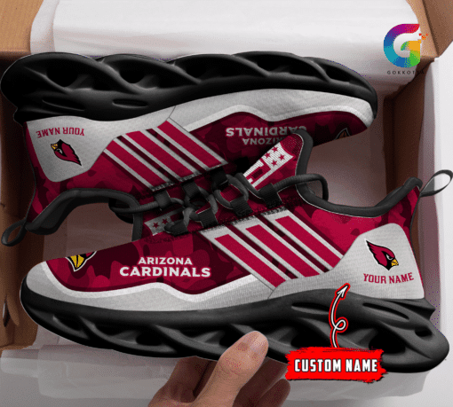 Ideafootwear Arizona Cardinals NFL Max Soul Shoes Sneakers For Men And Women