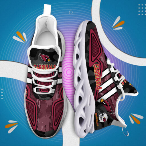 Ideafootwear Arizona Cardinals NFL Max Soul Shoes Sneakers For Men And Women