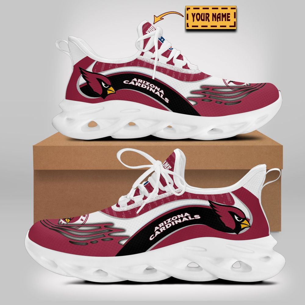 Ideafootwear Arizona Cardinals NFL Max Soul Shoes Sneakers For Men And Women