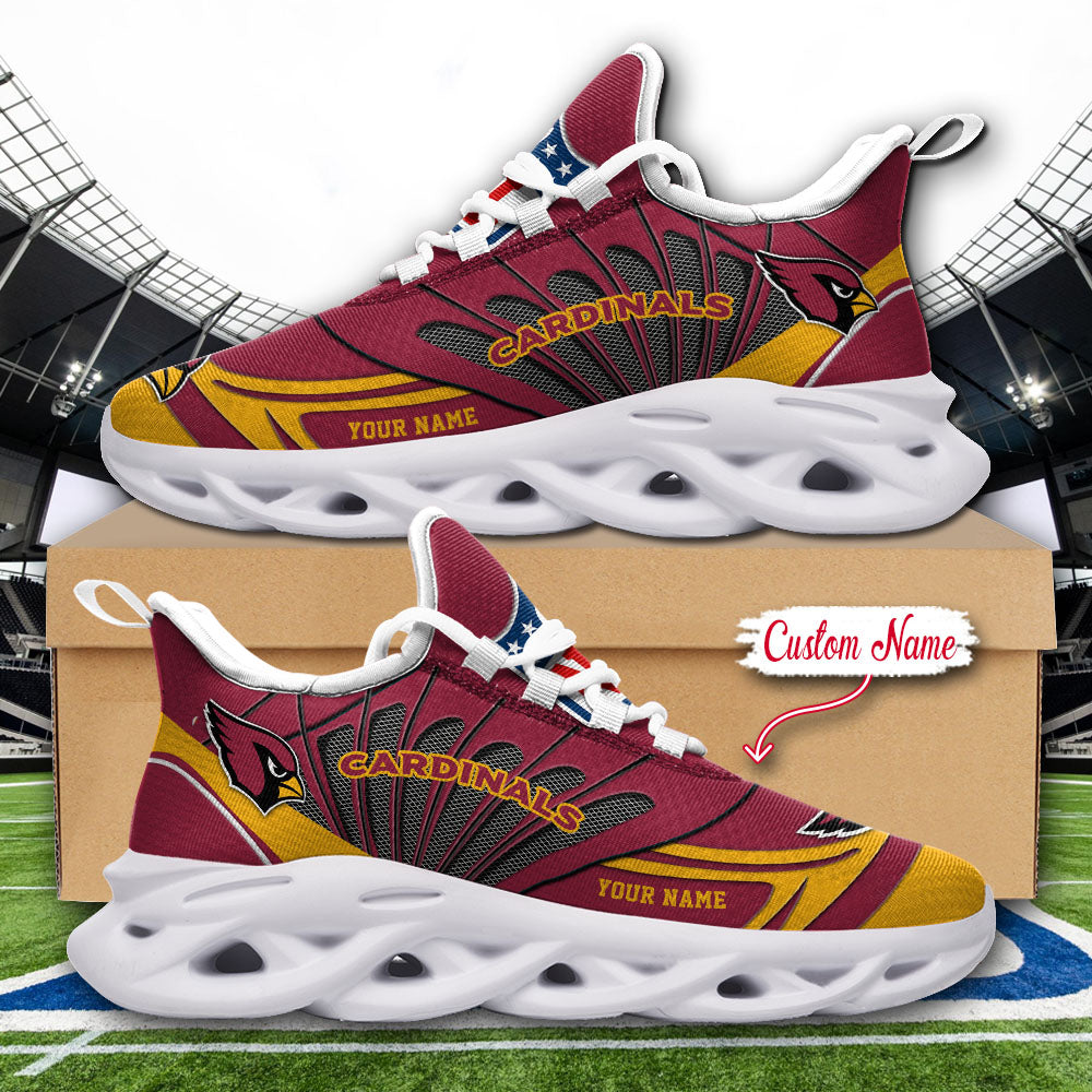 Ideafootwear Arizona Cardinals NFL Max Soul Shoes Sneakers For Men And Women