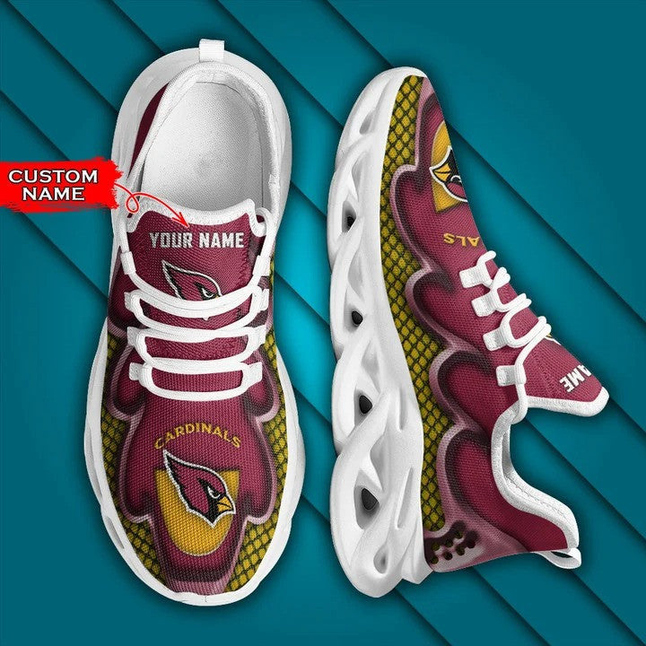 Ideafootwear Arizona Cardinals NFL Max Soul Shoes Sneakers For Men And Women