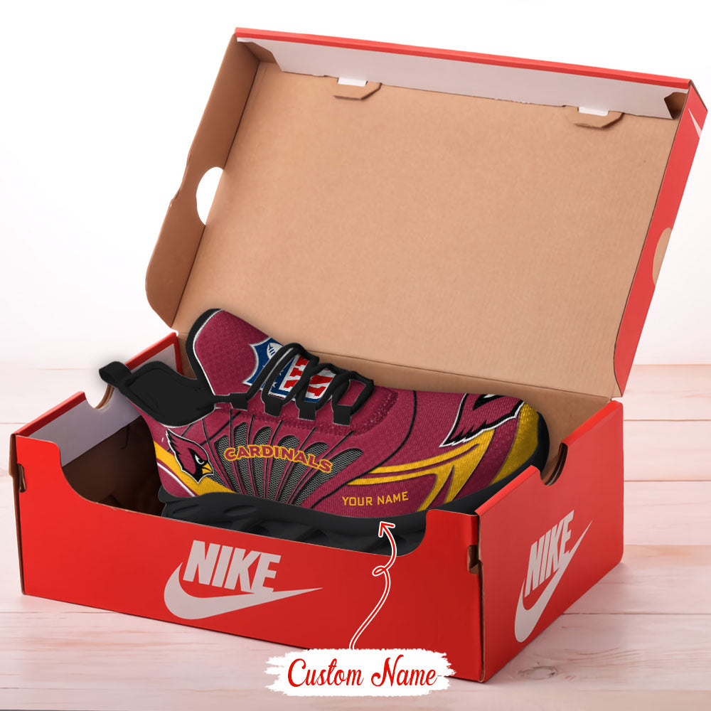 Ideafootwear Arizona Cardinals NFL Max Soul Shoes Sneakers For Men And Women