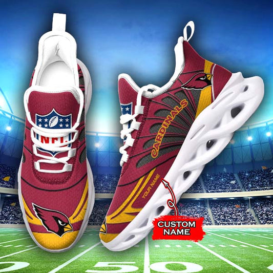 Ideafootwear Arizona Cardinals NFL Max Soul Shoes Sneakers For Men And Women