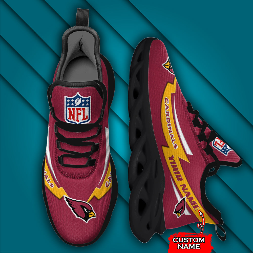 Ideafootwear Arizona Cardinals NFL Max Soul Shoes Sneakers For Men And Women