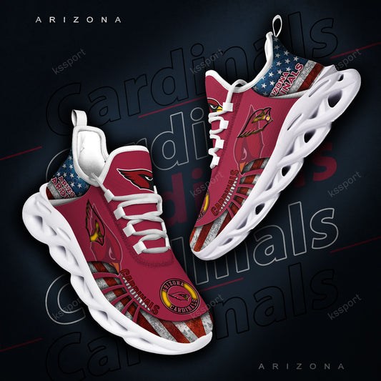 Ideafootwear Arizona Cardinals NFL Max Soul Shoes Sneakers For Men And Women