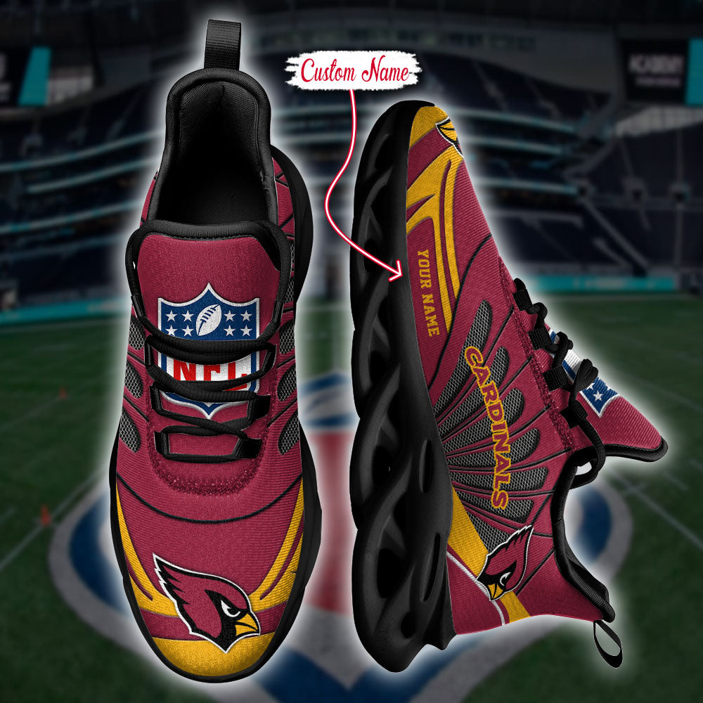 Ideafootwear Arizona Cardinals NFL Max Soul Shoes Sneakers For Men And Women