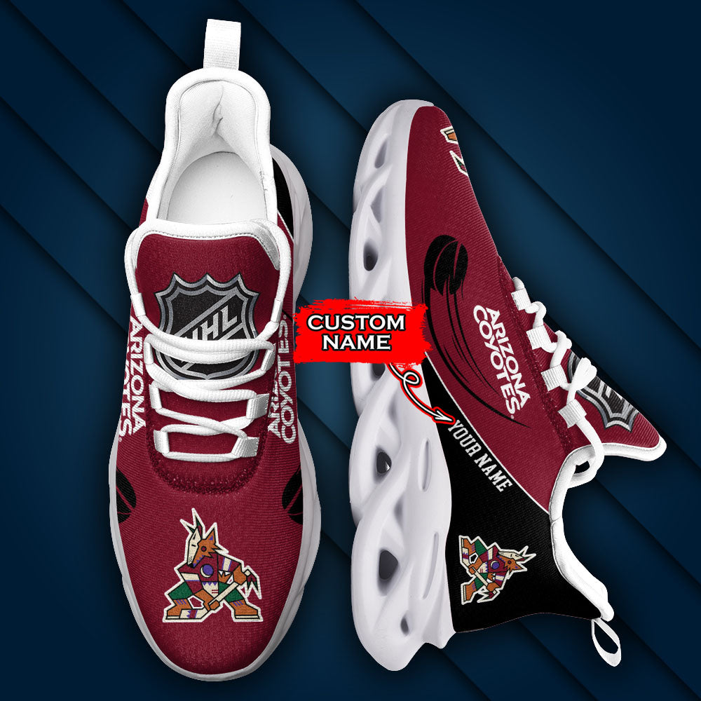 Ideafootwear Arizona Coyotes NHL Max Soul Shoes Sneakers For Men And Women