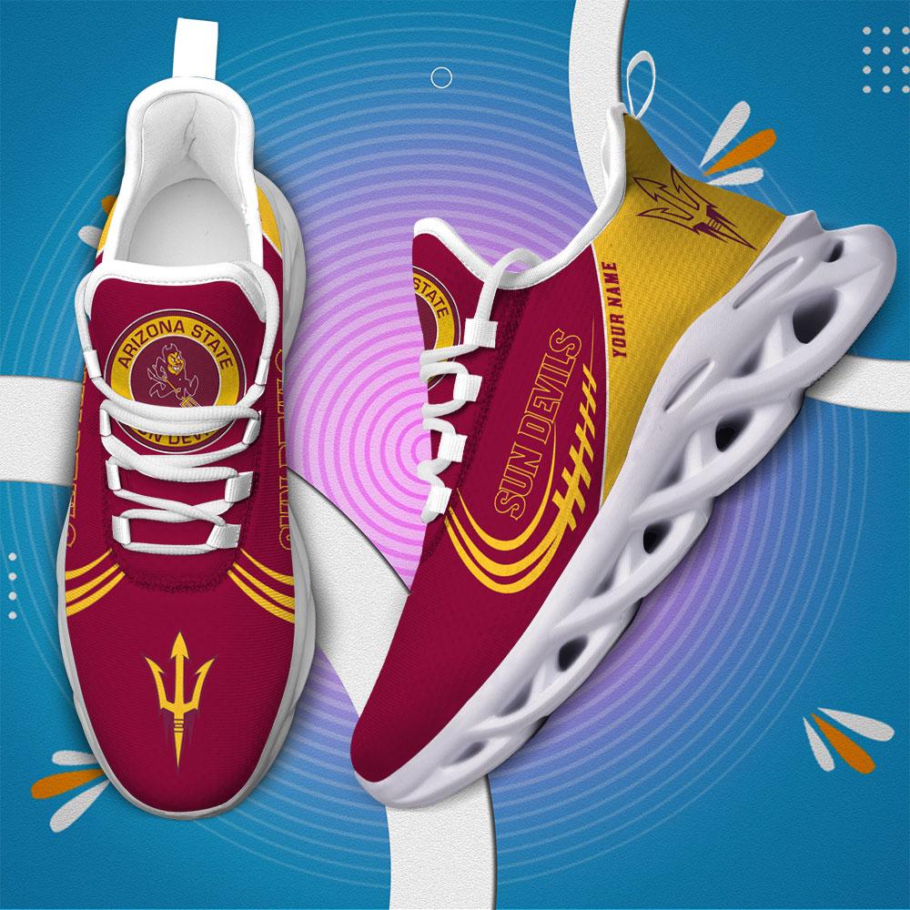 Ideafootwear Arizona State Sun Devils Max Soul Shoes Sneakers For Men And Women