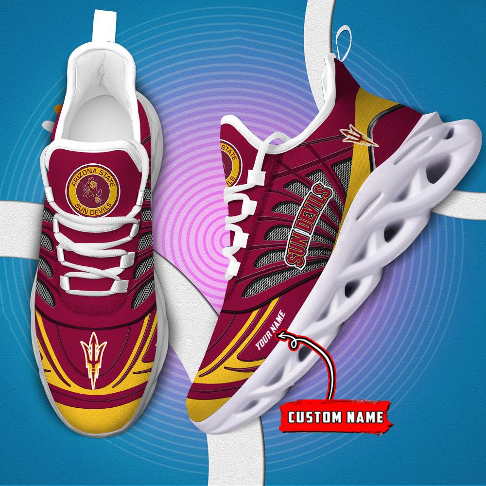 Ideafootwear Arizona State Sun Devils Max Soul Shoes Sneakers For Men And Women