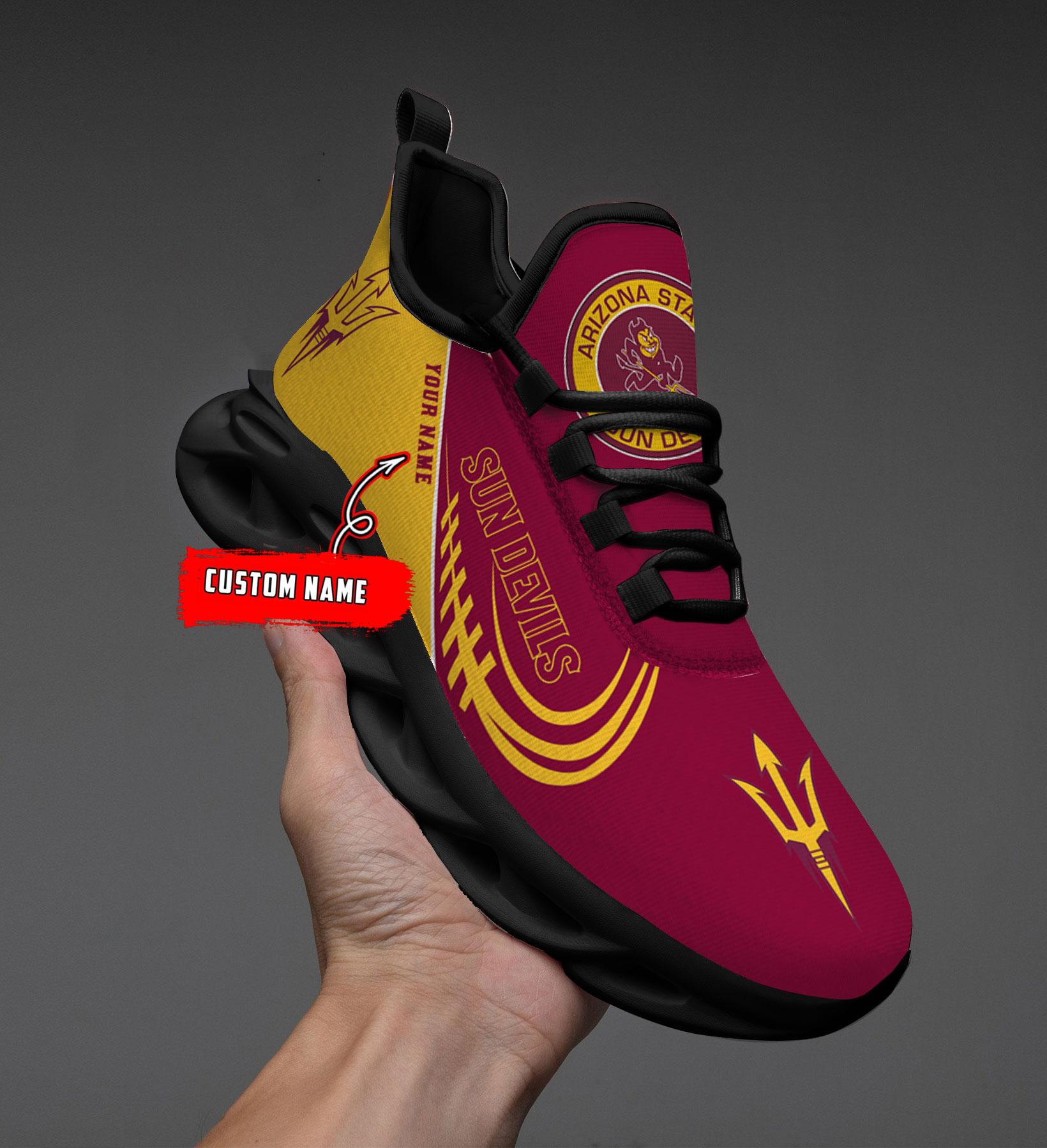 Ideafootwear Arizona State Sun Devils Max Soul Shoes Sneakers For Men And Women
