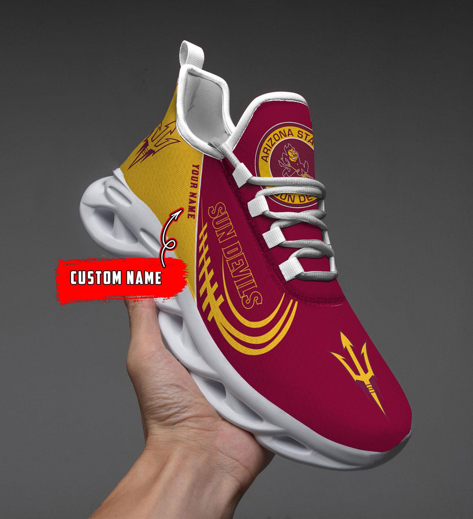 Ideafootwear Arizona State Sun Devils Max Soul Shoes Sneakers For Men And Women