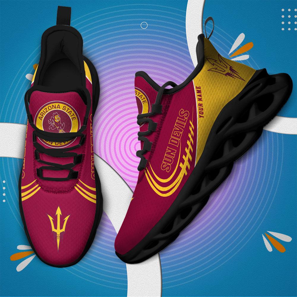 Ideafootwear Arizona State Sun Devils Max Soul Shoes Sneakers For Men And Women