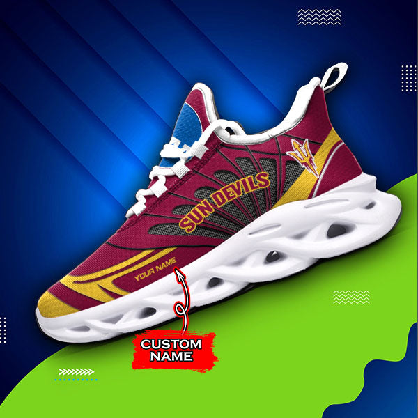 Ideafootwear Arizona State Sun Devils NCAA Max Soul Shoes Sneakers For Men And Women