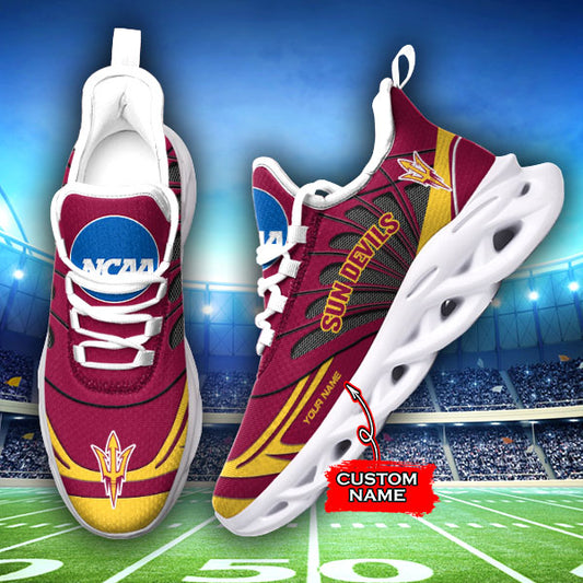 Ideafootwear Arizona State Sun Devils NCAA Max Soul Shoes Sneakers For Men And Women
