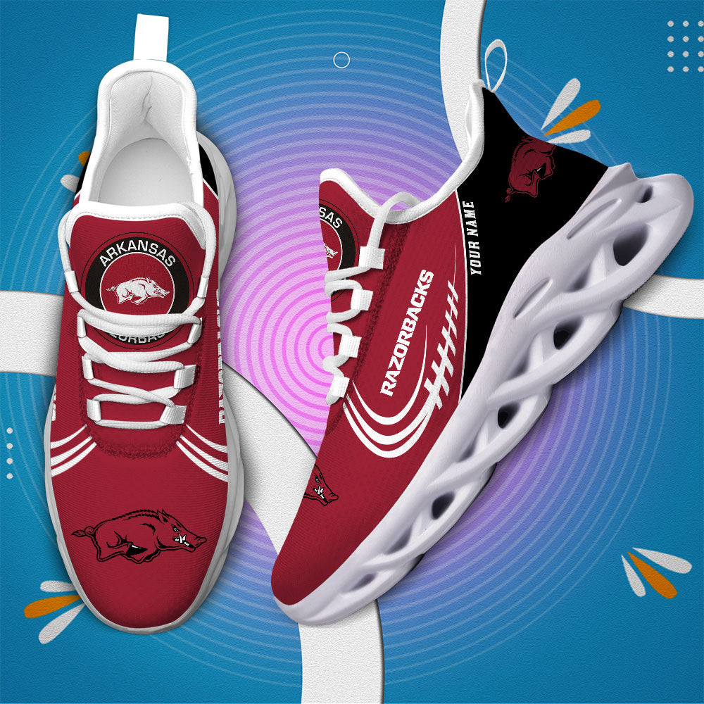 Ideafootwear Arkansas Razorbacks NCAA Max Soul Shoes Sneakers For Men And Women