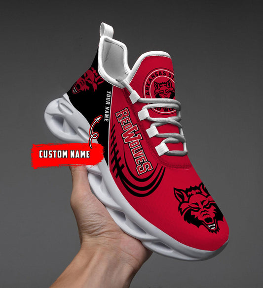 Ideafootwear Arkansas State Red Wolves Max Soul Shoes Sneakers For Men And Women