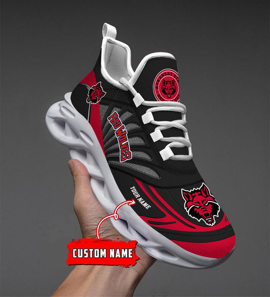 Ideafootwear Arkansas State Red Wolves  Max Soul Shoes Sneakers For Men And Women