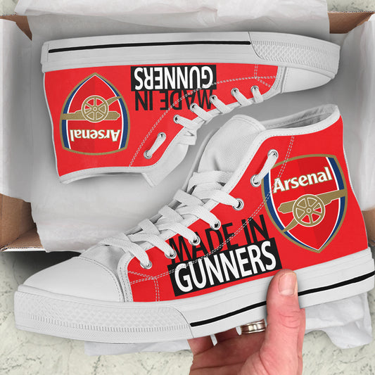 Ideafootwear Arsenal High Top Canvas Sneakers Shoes For Men And Women