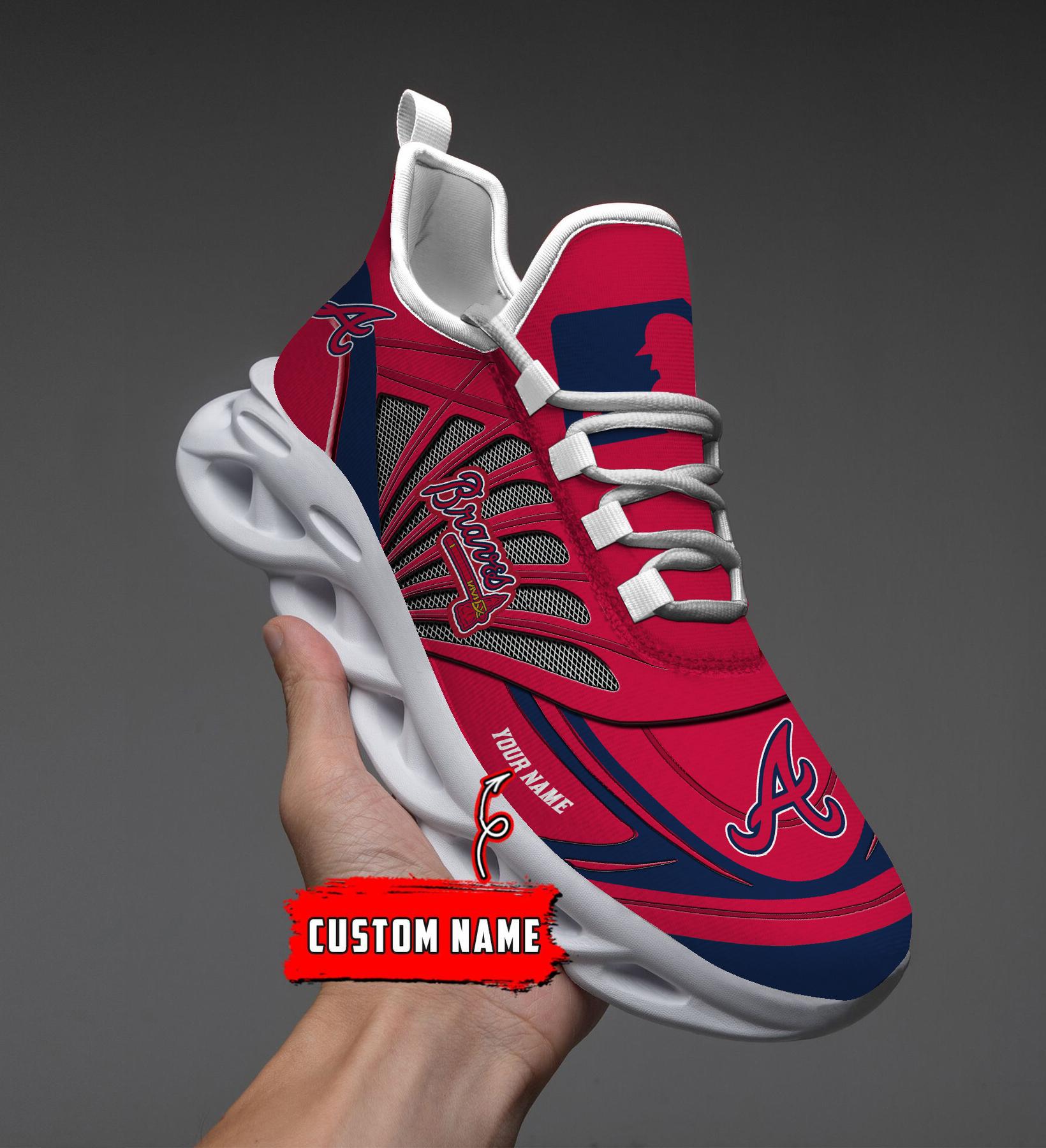 Ideafootwear Atlanta Braves Max Soul Shoes Sneakers For Men And Women