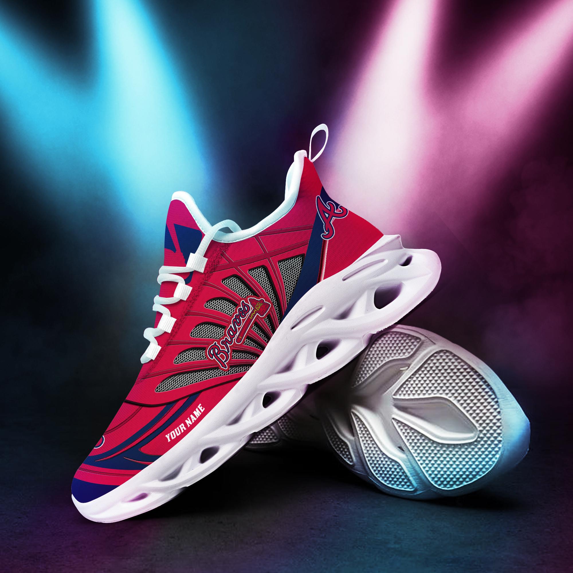 Ideafootwear Atlanta Braves Max Soul Shoes Sneakers For Men And Women