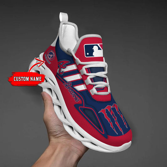 Ideafootwear Atlanta Braves Max Soul Shoes Sneakers For Men And Women