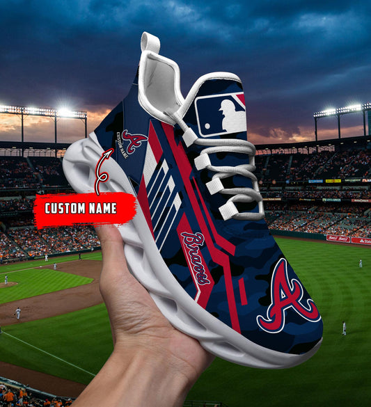 Ideafootwear Atlanta Braves Max Soul Shoes Sneakers For Men And Women