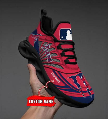 Ideafootwear Atlanta Braves Max Soul Shoes Sneakers For Men And Women