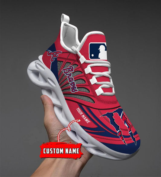 Ideafootwear Atlanta Braves Max Soul Shoes Sneakers For Men And Women