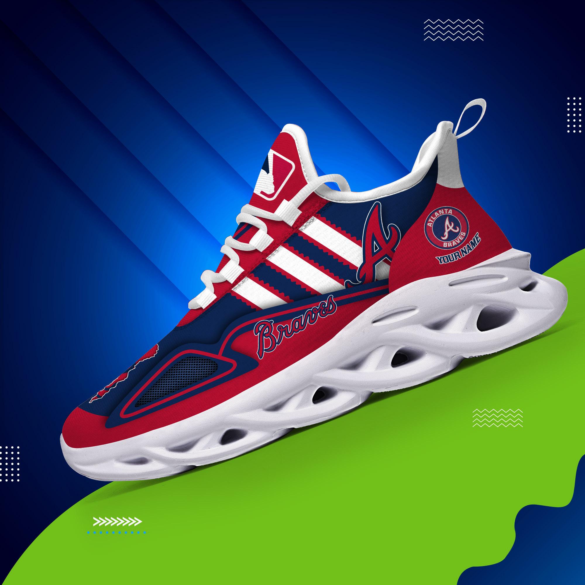 Ideafootwear Atlanta Braves Max Soul Shoes Sneakers For Men And Women