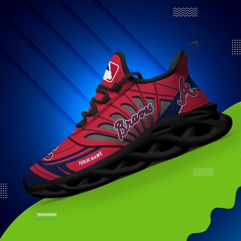 Ideafootwear Atlanta Braves Max Soul Shoes Sneakers For Men And Women