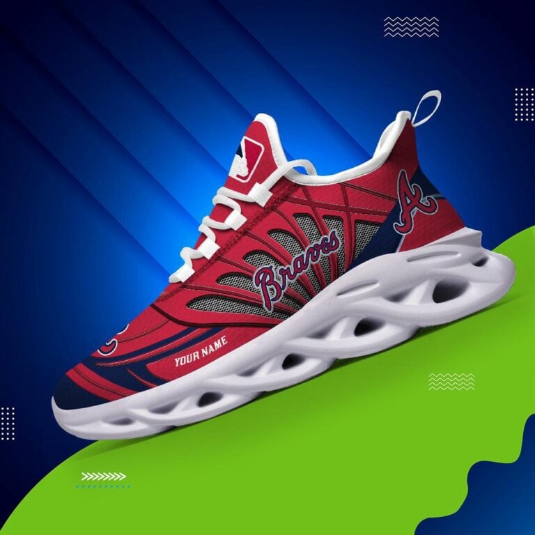 Ideafootwear Atlanta Braves Max Soul Shoes Sneakers For Men And Women