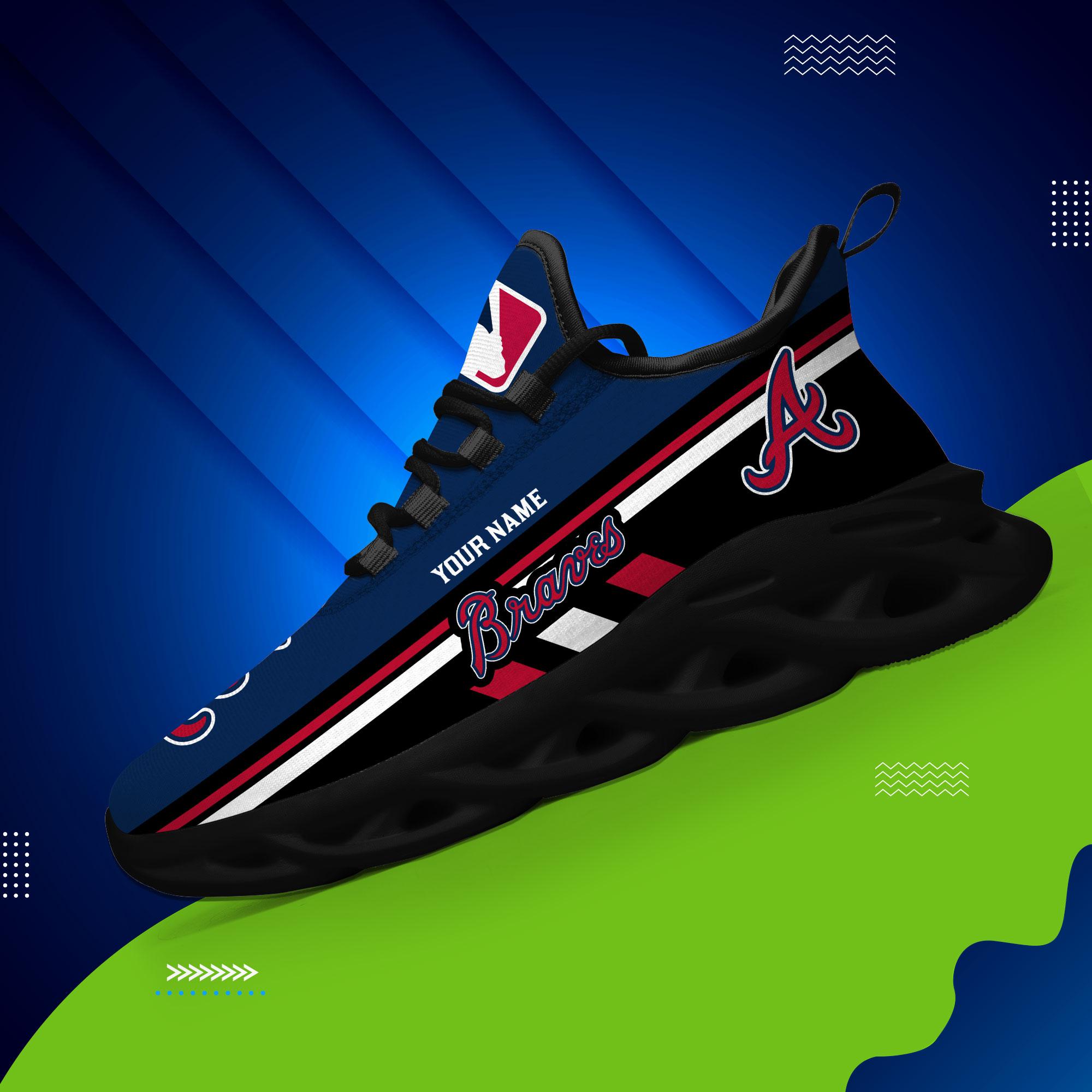 Ideafootwear Atlanta Braves Max Soul Shoes Sneakers For Men And Women