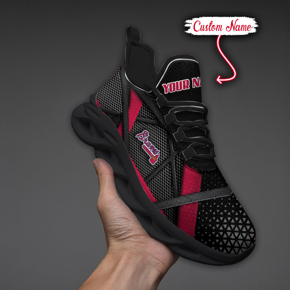Ideafootwear Atlanta Braves MLB Max Soul Shoes Sneakers For Men And Women