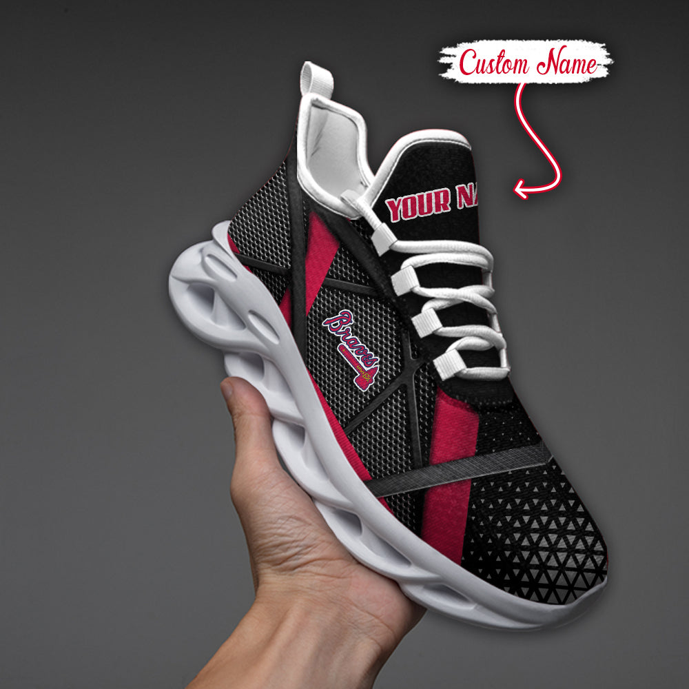 Ideafootwear Atlanta Braves MLB Max Soul Shoes Sneakers For Men And Women