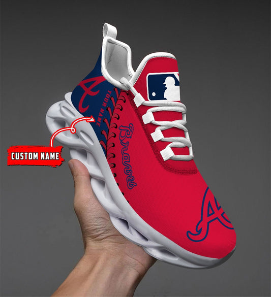 Ideafootwear Atlanta Braves MLB Max Soul Shoes Sneakers For Men And Women