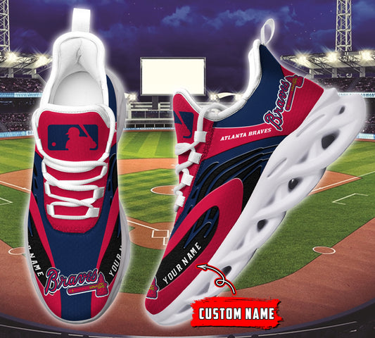 Ideafootwear Atlanta Braves MLB Max Soul Shoes Sneakers For Men And Women