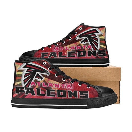 Ideafootwear Atlanta Falcons High Top Canvas Sneakers Shoes For Men And Women