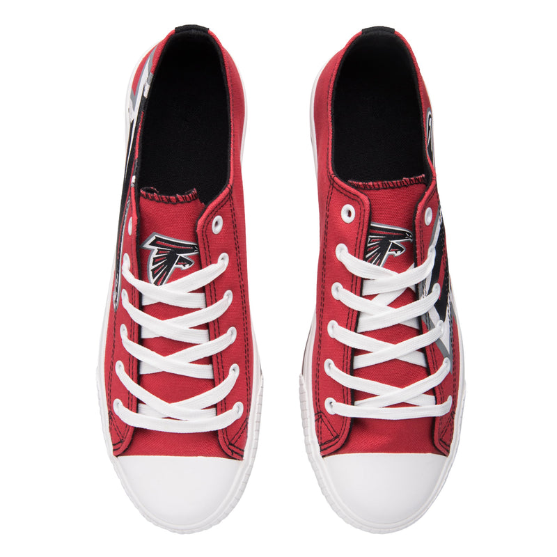 Ideafootwear Atlanta Falcons Low Top Canvas Sneakers Shoes For Men And Women