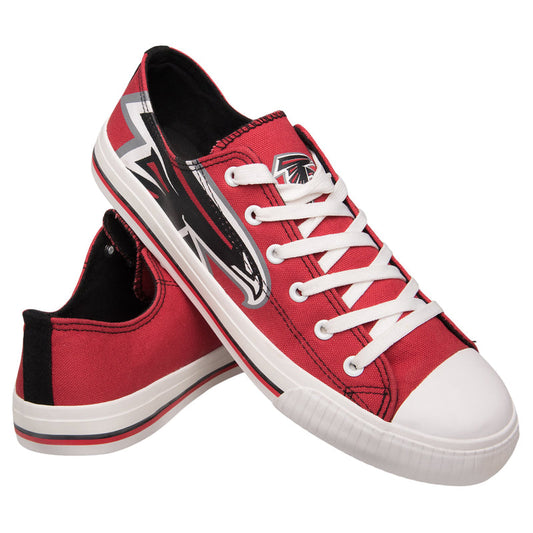 Ideafootwear Atlanta Falcons Low Top Canvas Sneakers Shoes For Men And Women