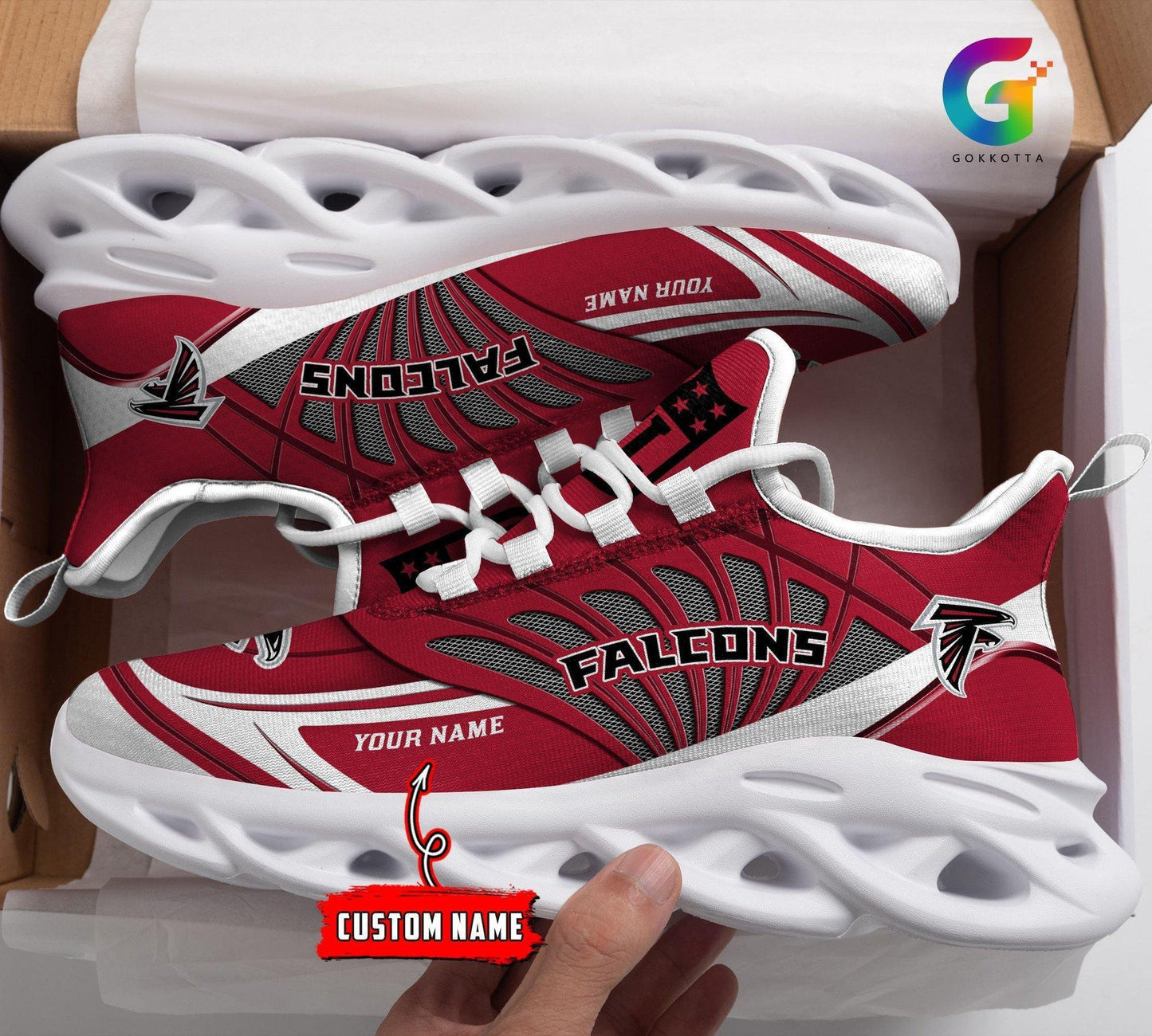 Ideafootwear Atlanta Falcons Max Soul Shoes Sneakers For Men And Women