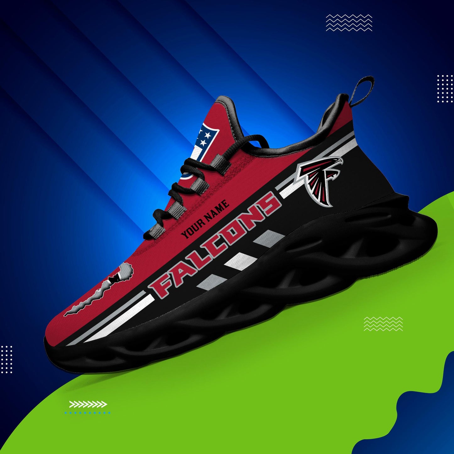 Ideafootwear Atlanta Falcons Max Soul Shoes Sneakers For Men And Women